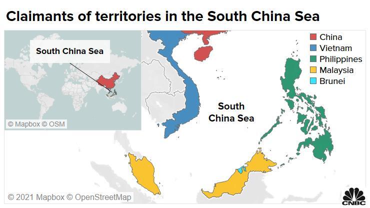 South China Sea map